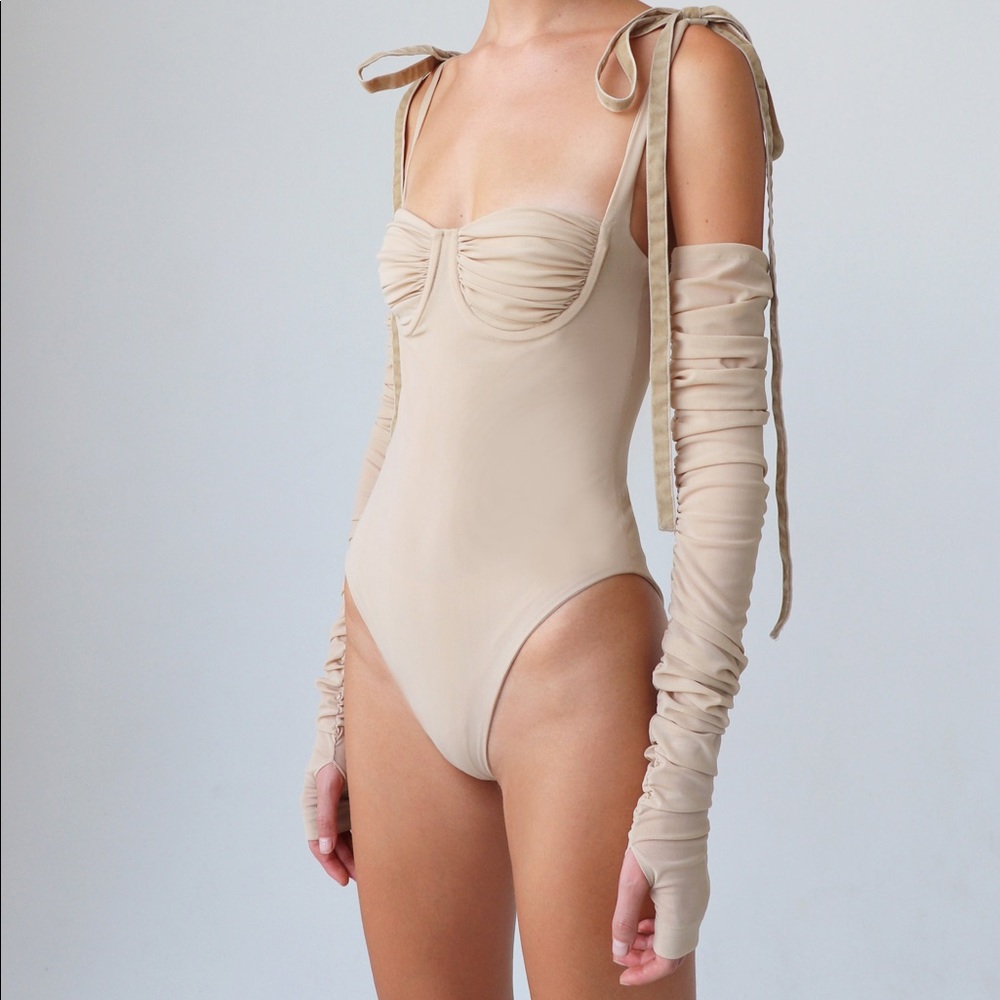 Orseund Iris EXCLUSIVE SULTRY BODYSUIT in OATMEAL